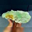 Natural Green Transparent Cubic Fluorite comes from Xianghualing,Hunan 150*65*40MM - image 1