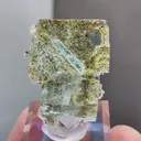 Natural Green Transparent Cubic Fluorite comes from Xianghualing,Hunan 25*17*30MM - image 1