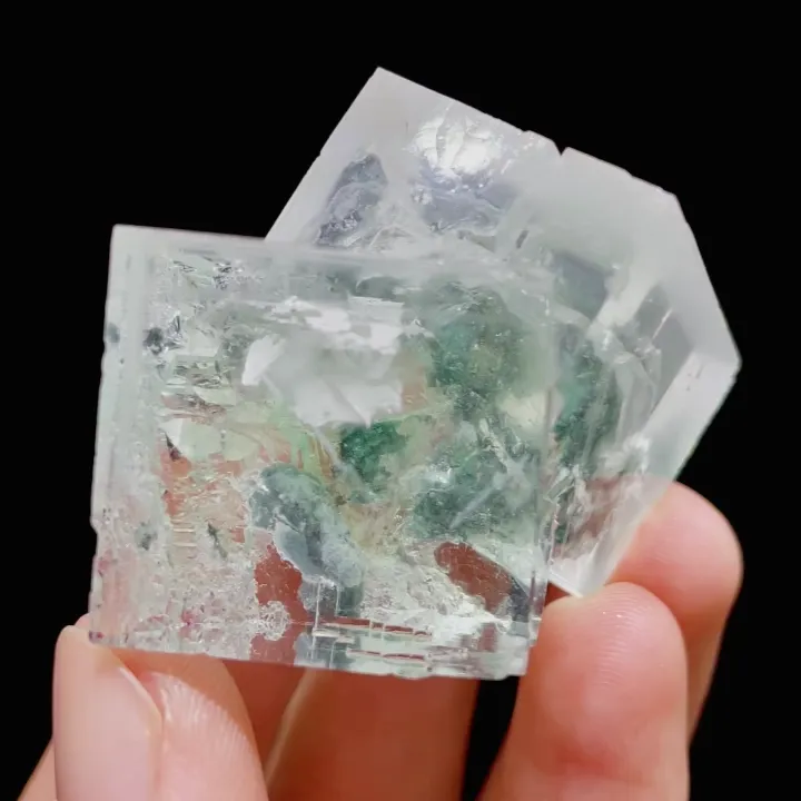 Natural Green Transparent Cubic Fluorite comes from Xianghualing,Hunan 35*50*30MM - image 6