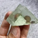 Natural Green Transparent Cubic Fluorite comes from Xianghualing,Hunan 45*40*35MM - image 3