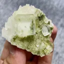 Natural Green Transparent Cubic Fluorite comes from Xianghualing,Hunan 50*40*20MM - image 3