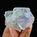 Natural Green Transparent Cubic Fluorite comes from Xianghualing,Hunan 65*50*40MM - image 1