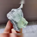 Natural Green Transparent Cubic Fluorite comes from Xianghualing,Hunan 80*55*40MM - image 4