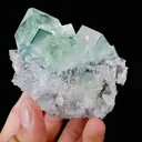Natural Green Transparent Cubic Fluorite comes from Xianghualing,Hunan 90*50*65MM - image 3