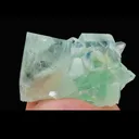 Natural Green Transparent Cubic Fluorite comes from Zhejiang,China 120*80*45MM - image 2
