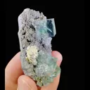 Natural Green Transparent Cubic Fluorite comes from Zhejiang,China 60*25*40MM - image 2