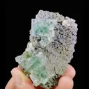 Natural Green Transparent Cubic Fluorite comes from Zhejiang,China 60*25*40MM - image 1
