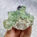 Natural Green Transparent Cubic Fluorite comes from Zhejiang,China 60*40*30MM - image 7
