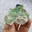 Natural Green Transparent Cubic Fluorite comes from Zhejiang,China 60*40*30MM - image 3