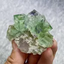 Natural Green Transparent Cubic Fluorite comes from Zhejiang,China 60*40*30MM - image 2