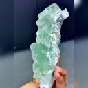 Natural Green Transparent Cubic Fluorite comes from Zhejiang,China 60*50*155MM - image 2