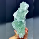 Natural Green Transparent Cubic Fluorite comes from Zhejiang,China 60*50*155MM - image 1