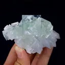 Natural Green Transparent Cubic Fluorite comes from Zhejiang,China 85*45*40MM - image 1