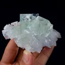 Natural Green Transparent Cubic Fluorite comes from Zhejiang,China 85*45*40MM - image 3