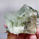 Natural Green Transparent Cubic Fluorite, Mineral Specimen: Xianghualing,Hunan (70*85*45mm) - image 3