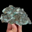 Natural Green Transparent Cubic Fluorite, Mineral Specimen: Yaogangxian,Hunan (115*70*40MM) - image 3