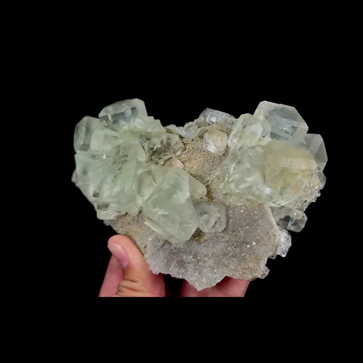 Natural Green Transparent Cubic Fluorite, Mineral Specimen:Xianghualing,Hunan (130*70*45MM) - image 2