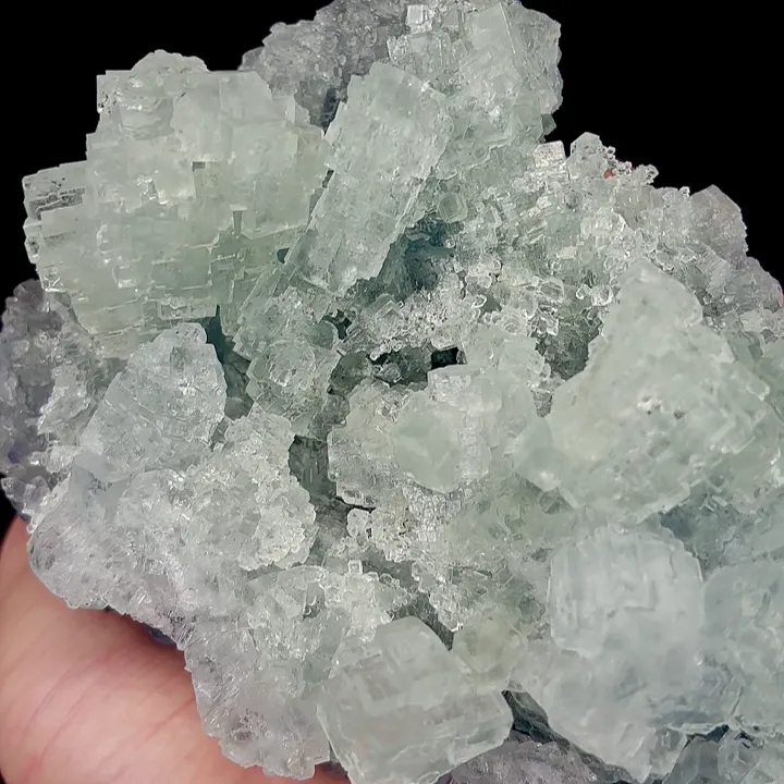 Natural Green Transparent Cubic Fluorite, Mineral Specimen:Xianghualing,Hunan (140*100*70MM) - image 2