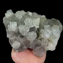 Natural Green Transparent Cubic Fluorite, Mineral Specimen:Xianghualing,Hunan (170*115*100MM) - image 4