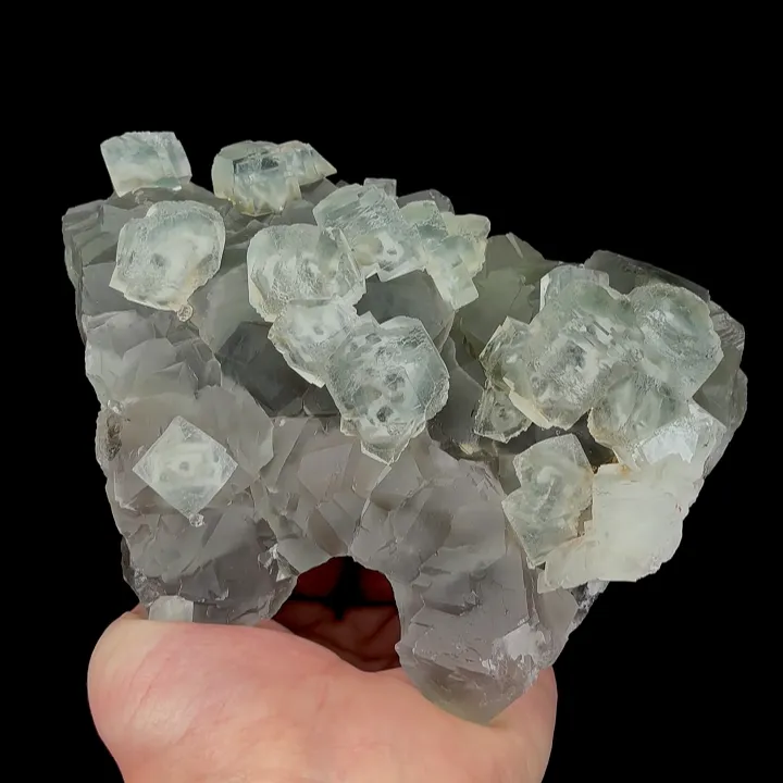 Natural Green Transparent Cubic Fluorite, Mineral Specimen:Xianghualing,Hunan (170*115*100MM) image