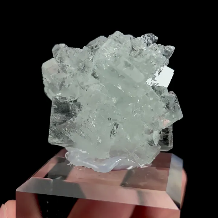 Natural Green Transparent Cubic Fluorite, Mineral Specimen:Xianghualing,Hunan (40*30*30MM) - image 2