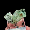 Natural Green Transparent Cubic Fluorite, Mineral Specimen:Xianghualing,Hunan (45*25*30MM) - image 2