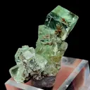 Natural Green Transparent Cubic Fluorite, Mineral Specimen:Xianghualing,Hunan (45*25*30MM) - image 3