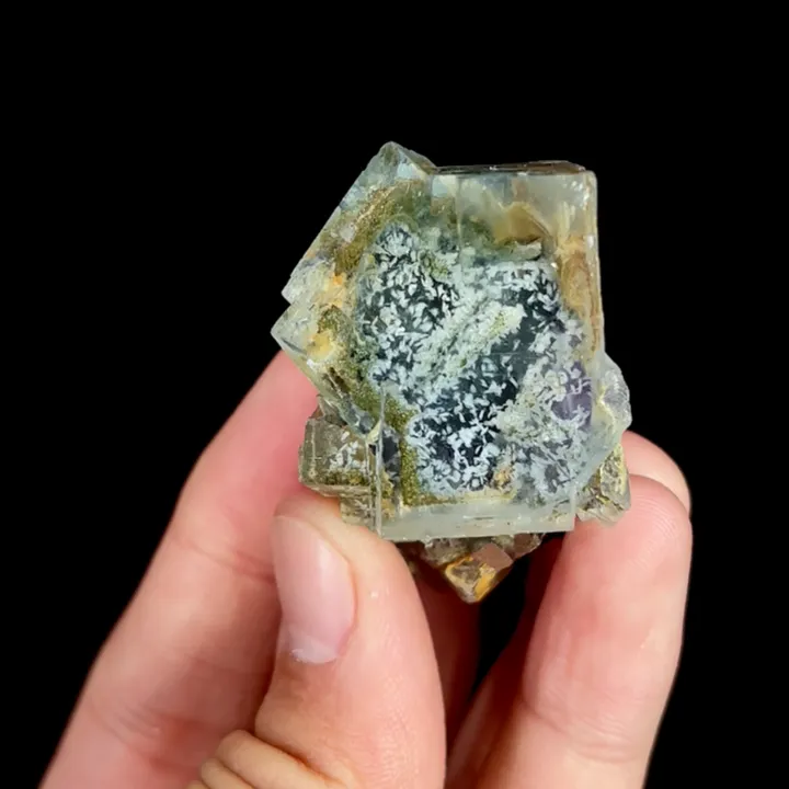 Natural Green Transparent Cubic Fluorite, Mineral Specimen:Xianghualing,Hunan (45*30*30MM) - image 6