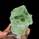 Natural Green Transparent Cubic Fluorite, Mineral Specimen:Xianghualing,Hunan (55*45*45MM) - image 3