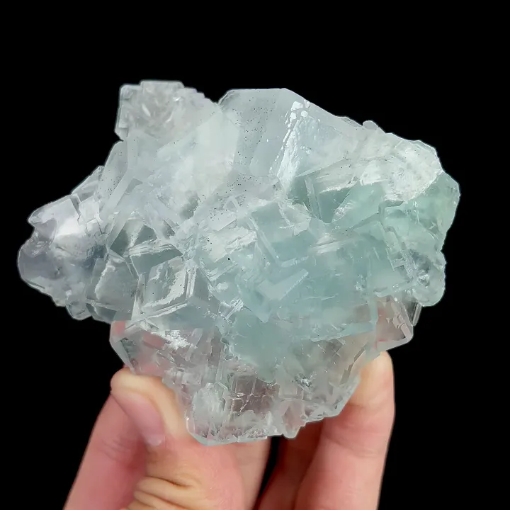 Natural Green Transparent Cubic Fluorite, Mineral Specimen:Xianghualing,Hunan (75*70*35MM) - image 5
