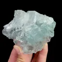 Natural Green Transparent Cubic Fluorite, Mineral Specimen:Xianghualing,Hunan (75*70*35MM) - image 5