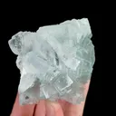 Natural Green Transparent Cubic Fluorite, Mineral Specimen:Xianghualing,Hunan (75*70*35MM) - image 3
