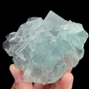 Natural Green Transparent Cubic Fluorite, Mineral Specimen:Xianghualing,Hunan (75*70*35MM) - image 4