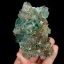Natural Green Transparent Cubic Fluorite, Mineral Specimen:Zhejiang,China (100*50*35MM) - image 4