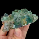 Natural Green Transparent Cubic Fluorite, Mineral Specimen:Zhejiang,China (100*50*35MM) - image 3