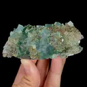 Natural Green Transparent Cubic Fluorite, Mineral Specimen:Zhejiang,China (100*50*35MM) - image 1