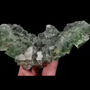 Natural Green Transparent Cubic Fluorite, Mineral Specimen:Zhejiang,China (145*90*45MM) - image 3