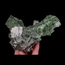 Natural Green Transparent Cubic Fluorite, Mineral Specimen:Zhejiang,China (145*90*45MM) - image 2