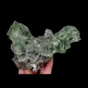 Natural Green Transparent Cubic Fluorite, Mineral Specimen:Zhejiang,China (145*90*45MM) - image 6
