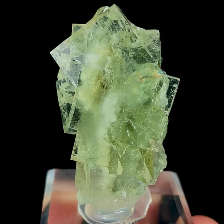 Natural Green Transparent Cubic Fluorite, Mineral Specimen:Zhejiang,China (30*50*35MM) - image 5
