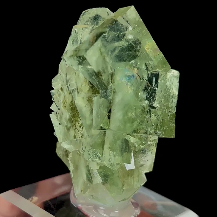 Natural Green Transparent Cubic Fluorite, Mineral Specimen:Zhejiang,China (30*50*35MM) - image 3