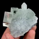 Natural Green Transparent Cubic Fluorite, Mineral Specimen:Zhejiang,China (60*60*45MM) - image 4