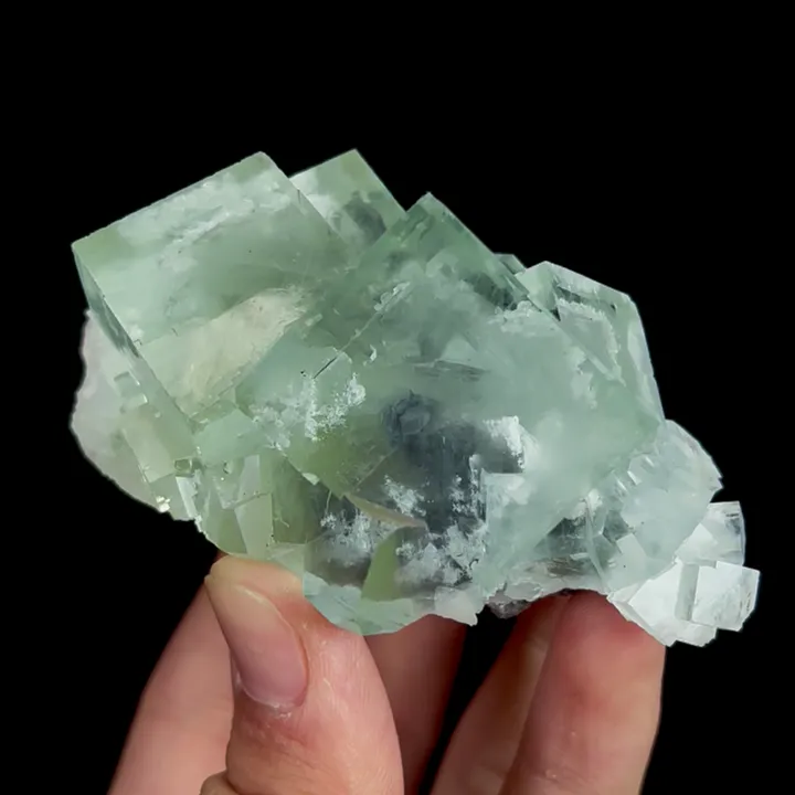 Natural Green Transparent Cubic Fluorite, Mineral Specimen:Zhejiang,China (85*55*45MM) - image 6
