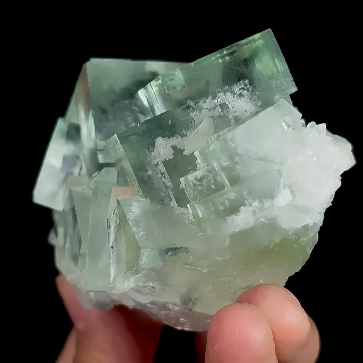 Natural Green Transparent Cubic Fluorite, Mineral Specimen:Zhejiang,China (85*55*45MM) - image 4