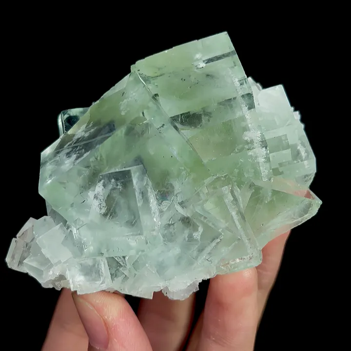 Natural Green Transparent Cubic Fluorite, Mineral Specimen:Zhejiang,China (85*55*45MM) - image 5