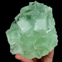 Natural Green Transparent Cubic Fluorite, Mineral Specimen:Zhejiang,China (90*100*65MM) - image 4