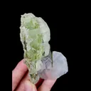 Natural Green Transparent Fluorite and Calcite, Mineral Specimen:Xianghualing,Hunan (45*80*40MM) - image 4
