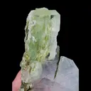 Natural Green Transparent Fluorite and Calcite, Mineral Specimen:Xianghualing,Hunan (45*80*40MM) - image 3