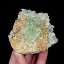 Natural Green Transparent Fluorite and Calcite, Mineral Specimen:Xianghualing,Hunan (75*75*40MM) - image 1