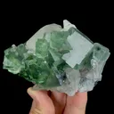 Natural Green Transparent Fluorite and Calcite, Mineral Specimen:Zhejiang,China (115*70*45MM) - image 2